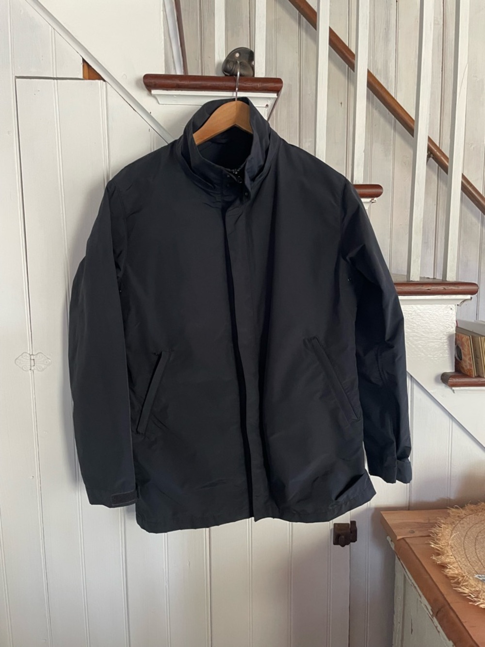 Muji Black Performance Jacket - Minimal Insulated Coat